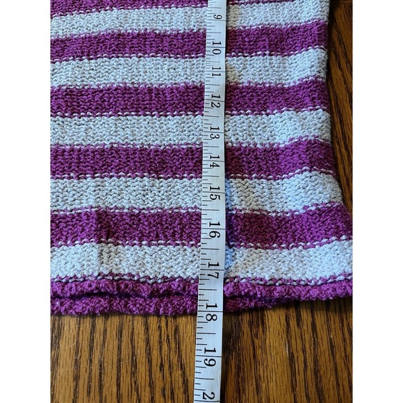 Free People Beach Sweater S Womens Loose Knit Striped Oversized Pink - Picture 8 of 8